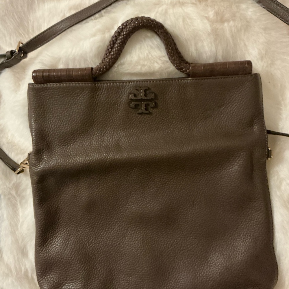 Tory Burch Brown Leather Crossbody Bag